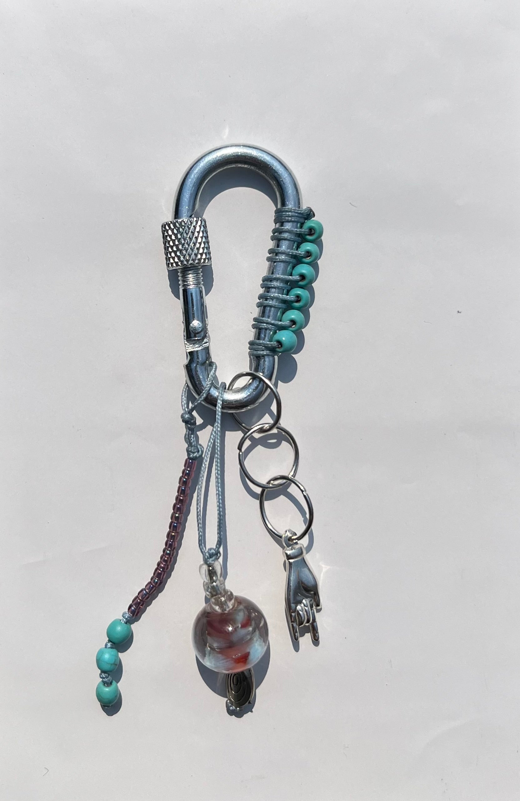Turquoise carabiner ￼