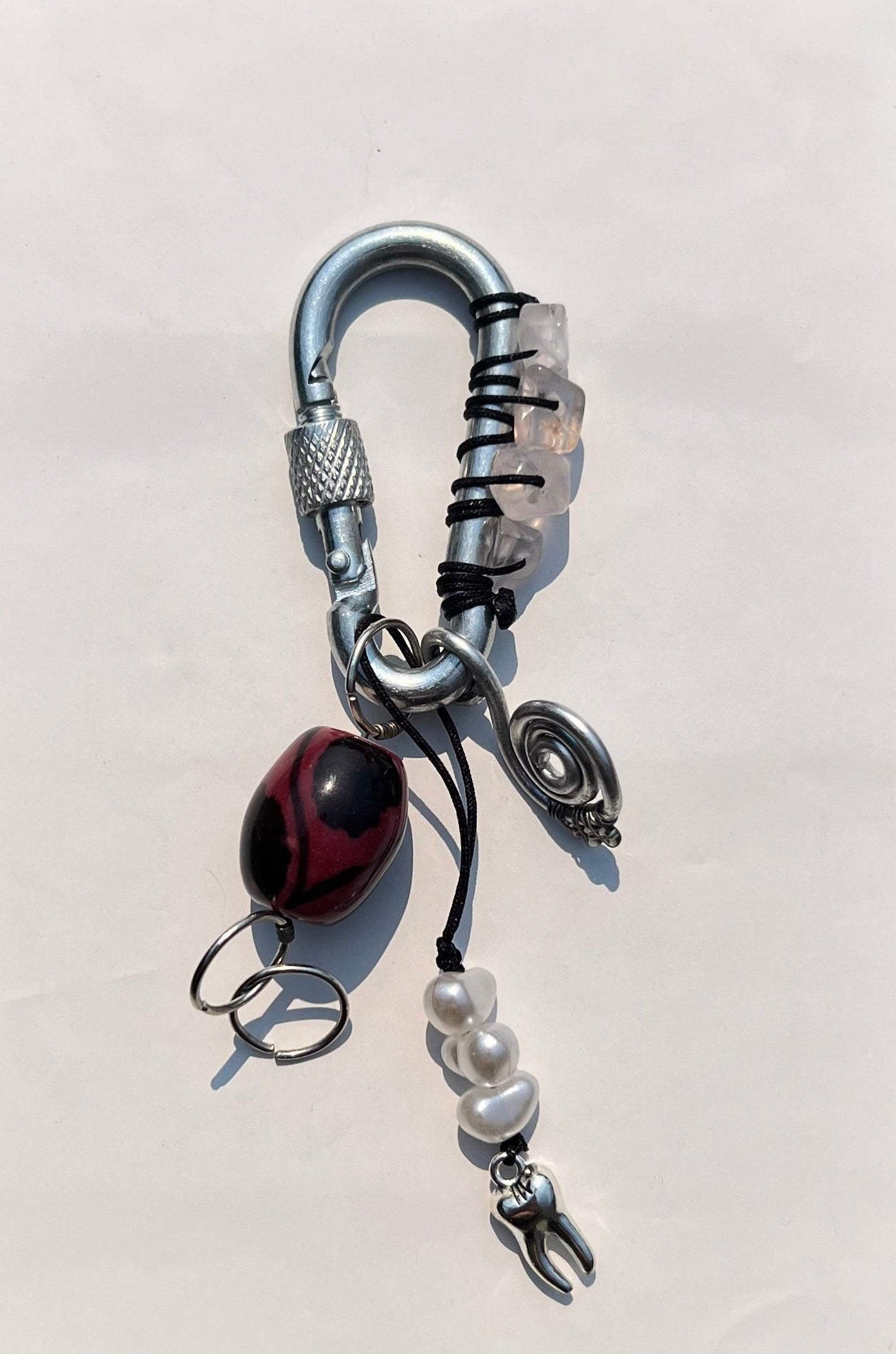 Black carabiner